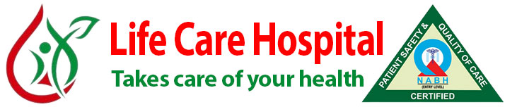 Life Care Hospital Logo with NABH Certified